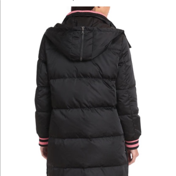 Avec Les Filles black midi puffer coat - Picture 2 of 5